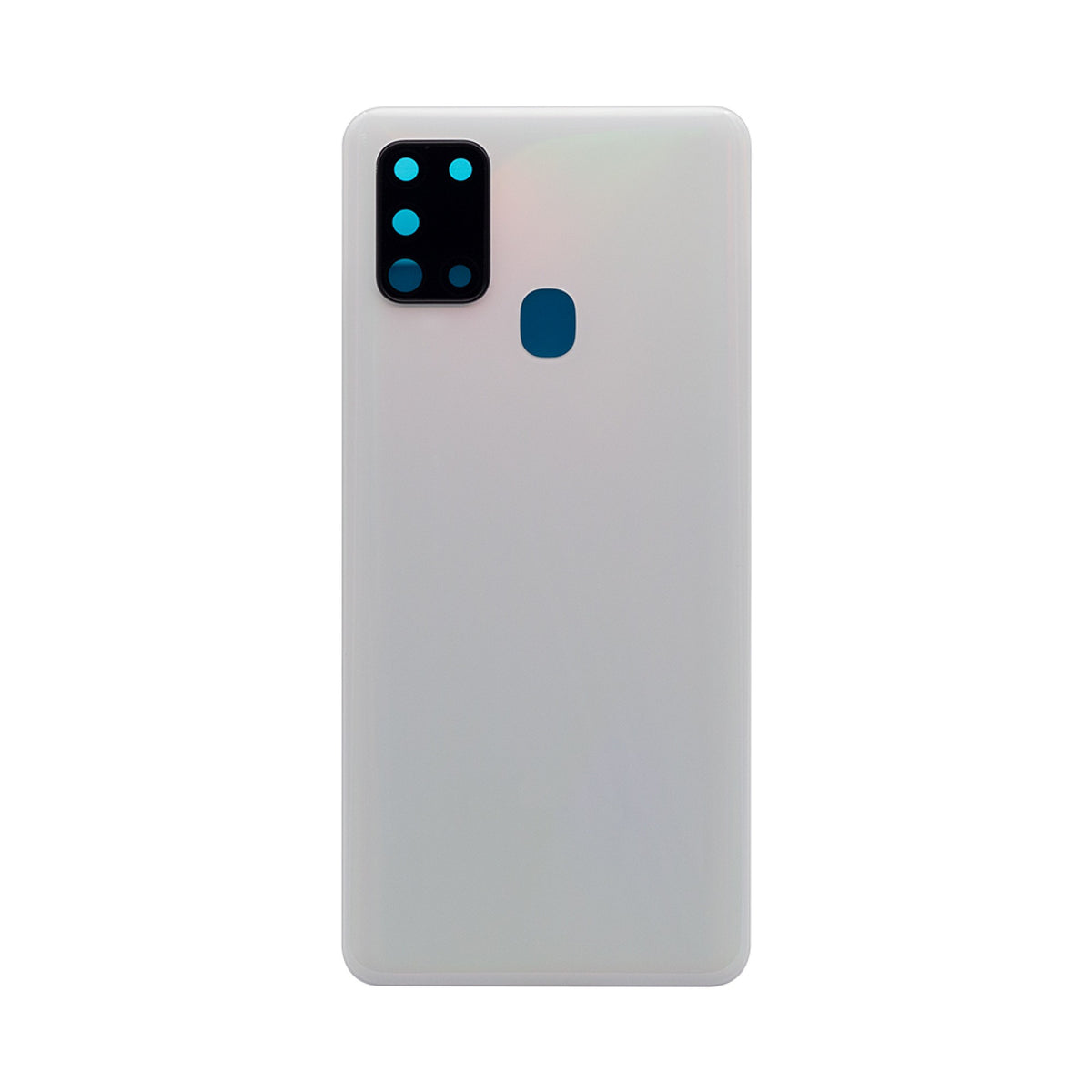 Vitre arrière Samsung Galaxy A21s A217F Blanche avec lentille – OEM