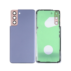 Vitre arrière Samsung Galaxy S21 5G G991 Phantom Violet Avec lentille - OEM