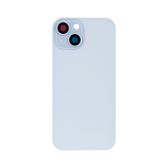 Vitre arrière iPhone 15 Plus Bleu (Cadre caméra agrandi, sans logo)