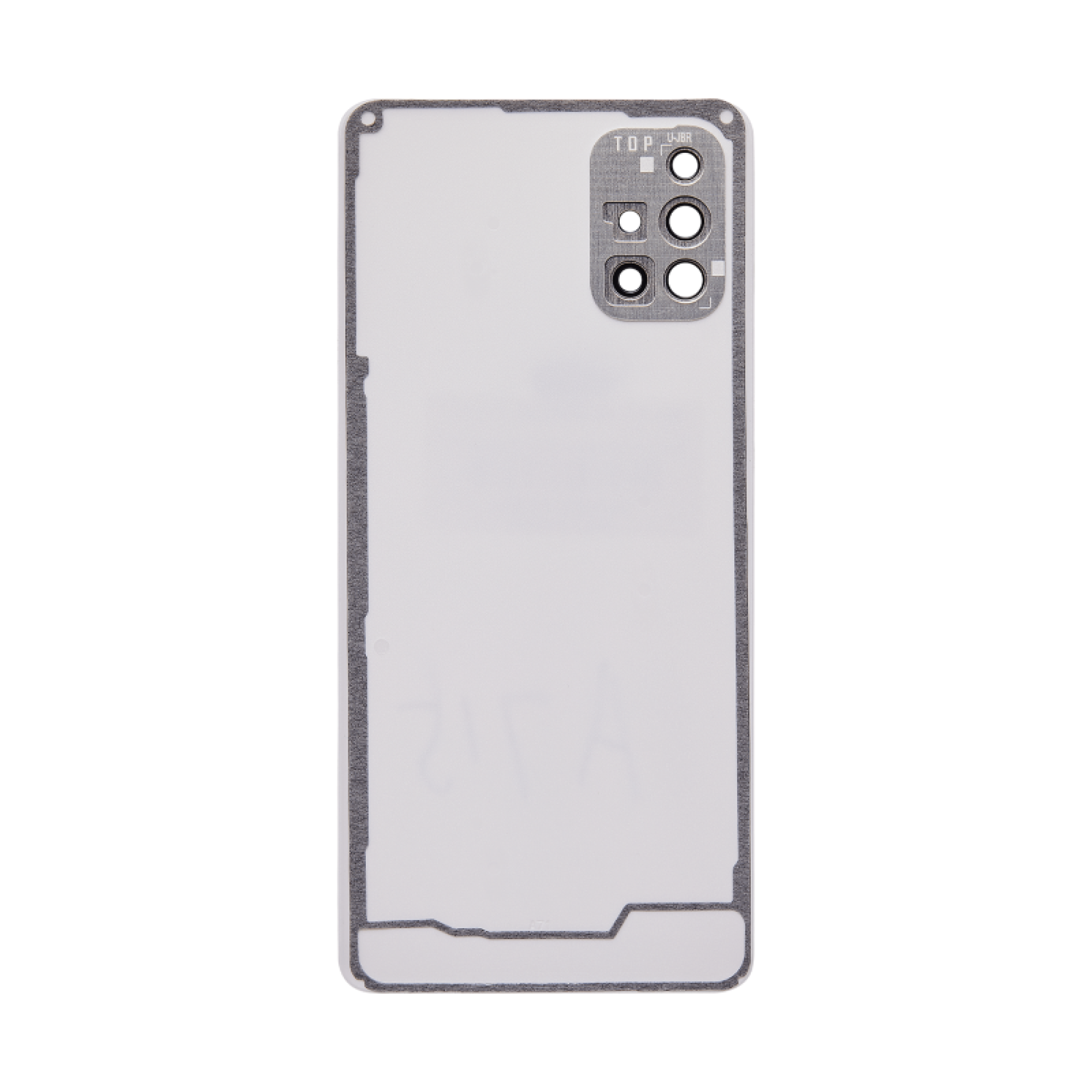 Samsung Galaxy A71 A715 Vitre arrière Argent avec lentille - OEM