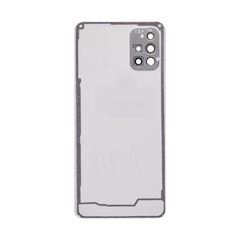 Samsung Galaxy A71 A715 Vitre arrière Argent avec lentille - OEM