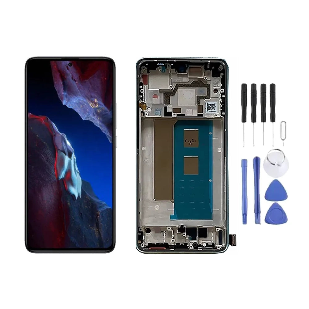 Chassis + Ecran LCD AMOLED + Vitre pour Xiaomi Poco F5 Pro + Kit d'outils