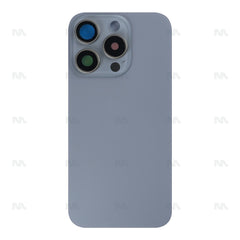 Vitre arrière pour iPhone 15 Pro Titane Naturel (Contour caméra agrandi) - Compatible