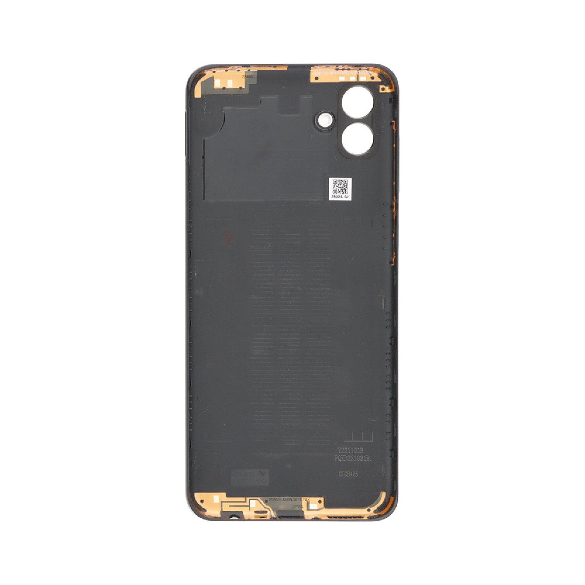 Vitre arrière Samsung Galaxy A04 A045F Noire avec lentille - OEM
