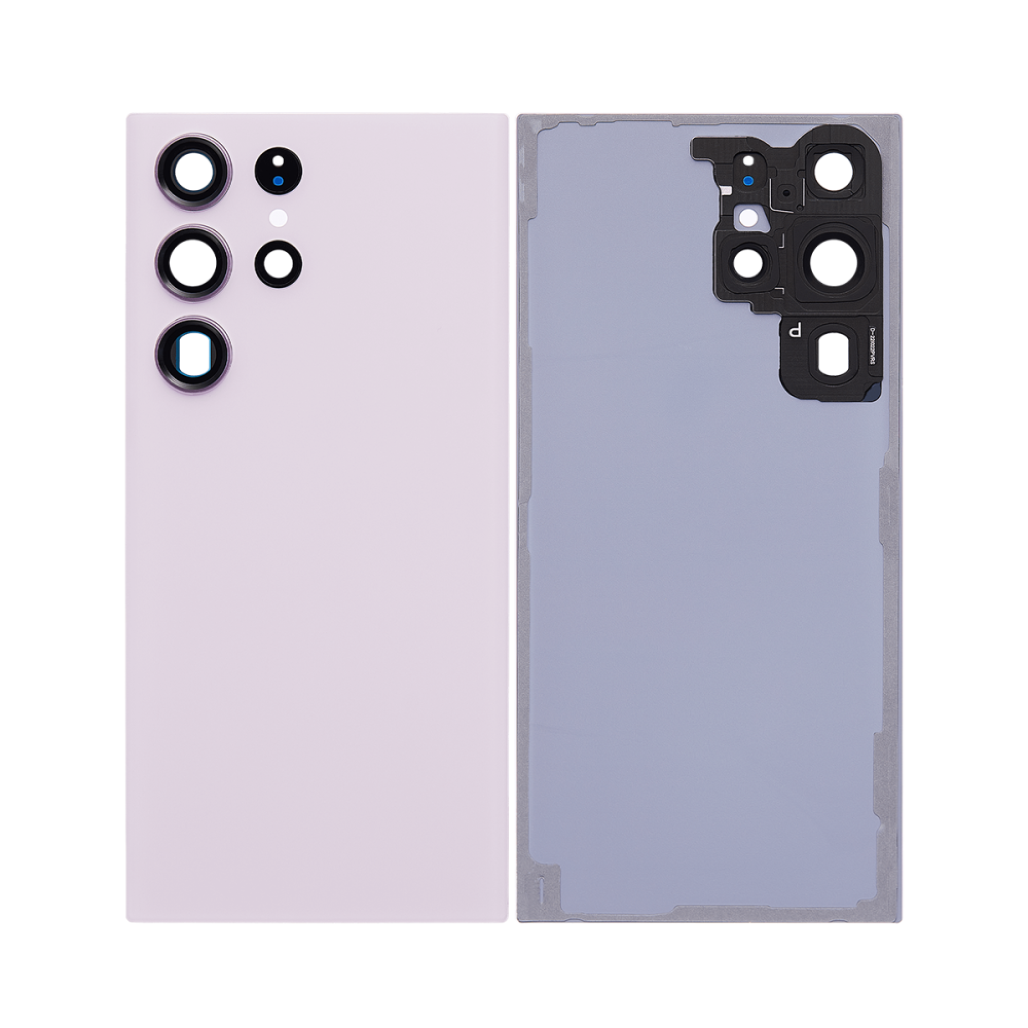 Vitre arrière Samsung Galaxy S23 Ultra S918 Lavande avec lentille - OEM