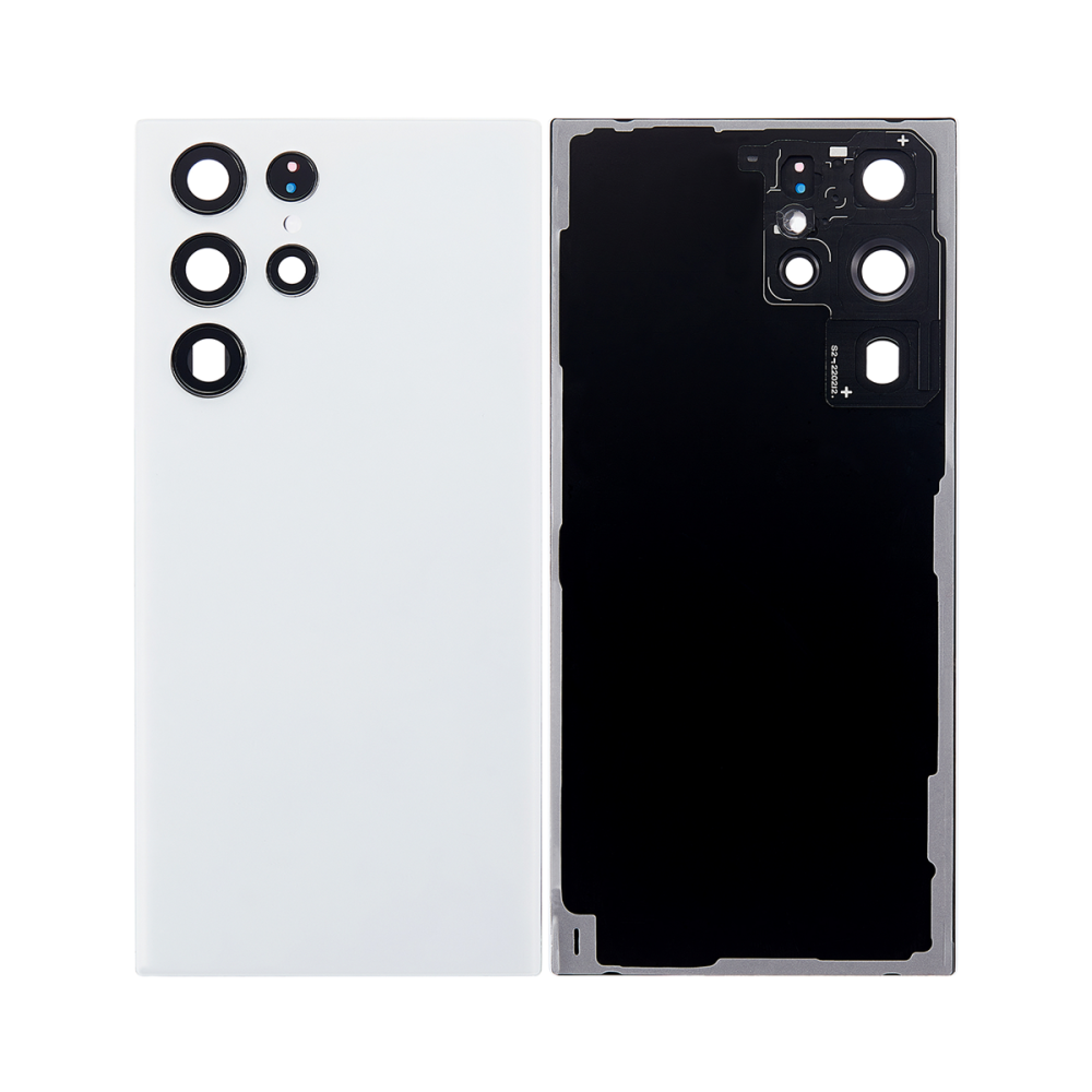 Vitre arrière Samsung Galaxy S22 Ultra S908 Blanc avec lentille – OEM