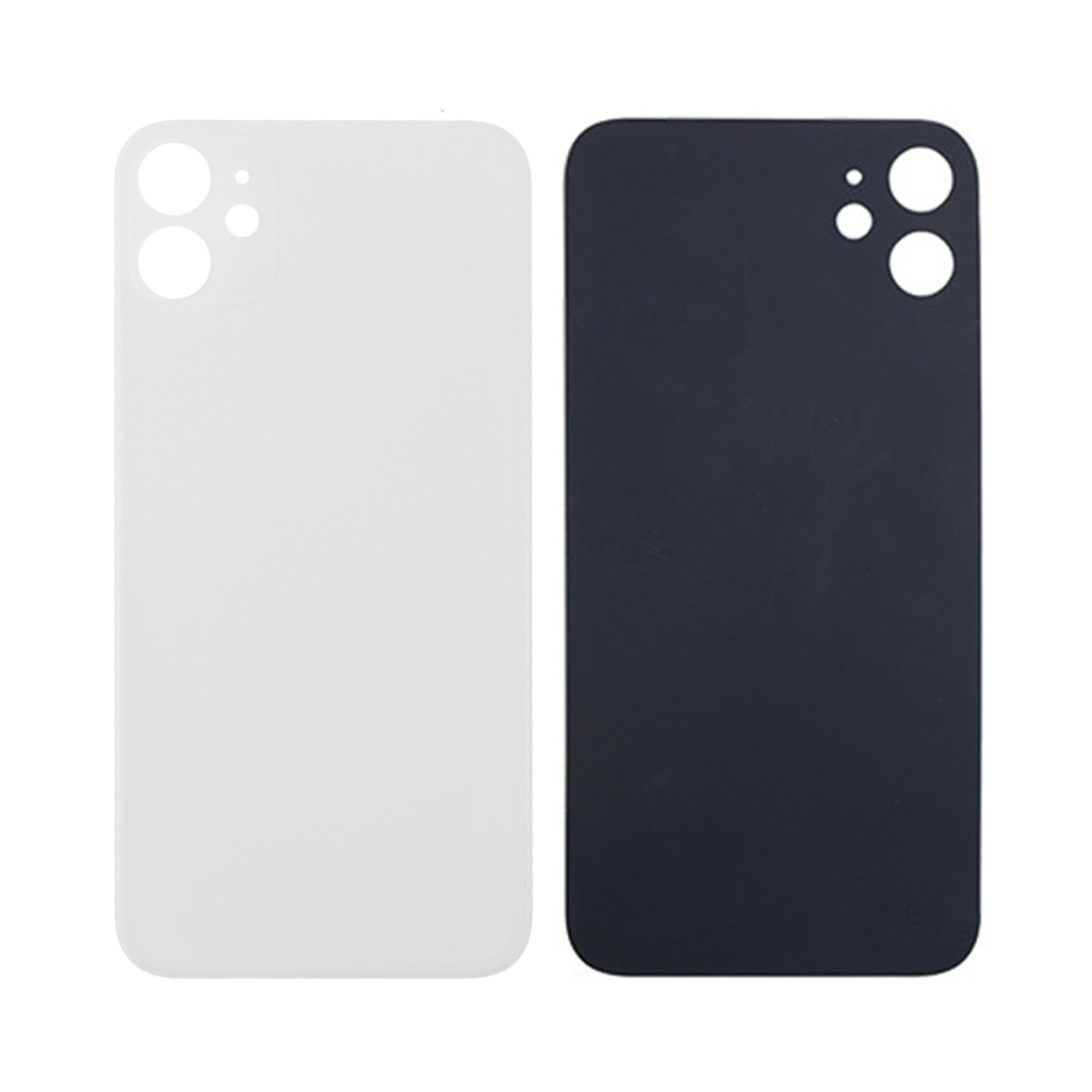 Vitre arrière iPhone 11 Blanche (Cadre caméra agrandi) - OEM