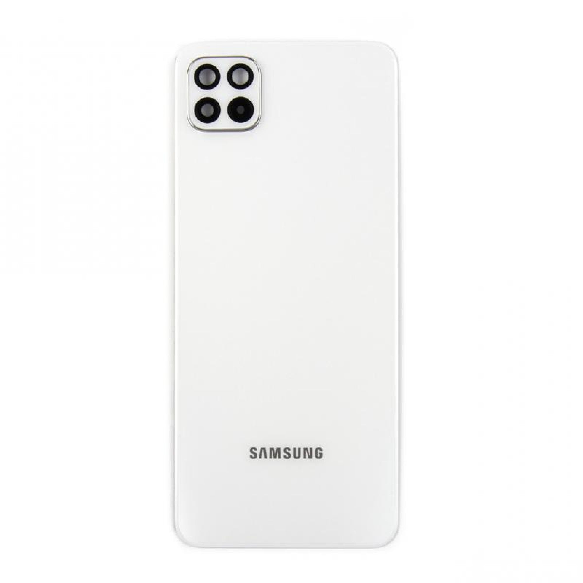 Vitre arrière Samsung Galaxy A22 5G A226B Blanche avec lentille GH81-21072A – Original