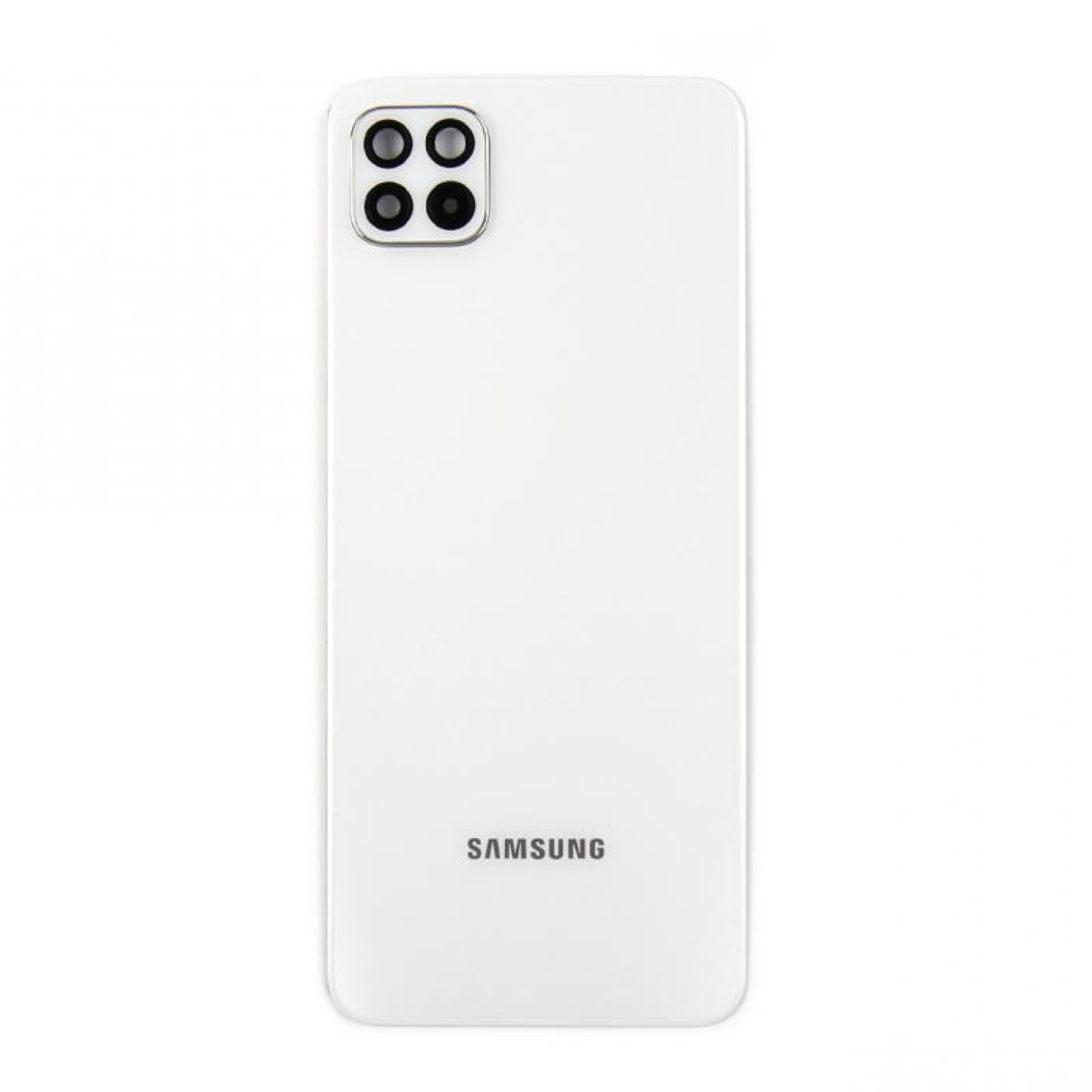 Vitre arrière Samsung Galaxy A22 5G A226B Blanche avec lentille GH81-21072A – Original
