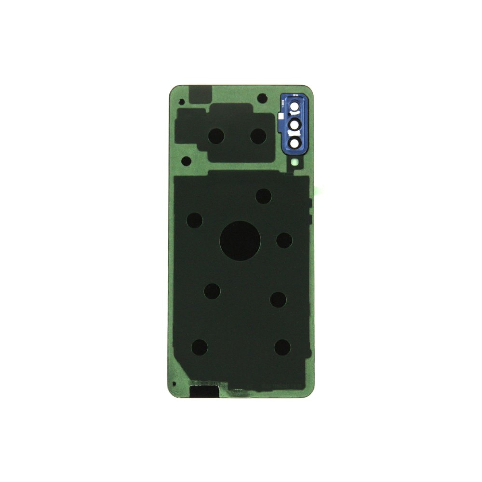 Vitre arrière Samsung Galaxy A7 A750F (2018) Bleue avec lentille – OEM