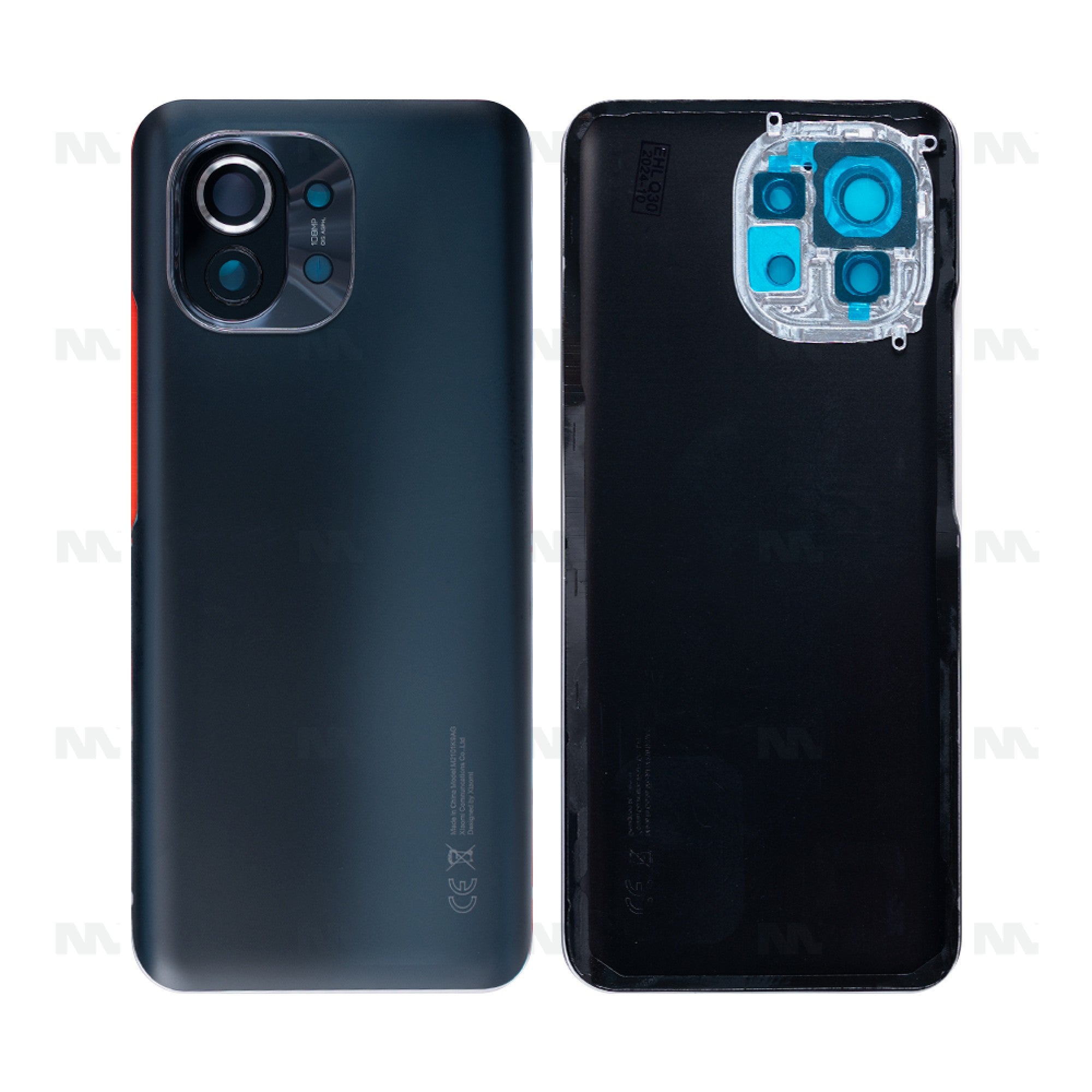 Vitre arrière Xiaomi Mi 11 (M2011K2C) Gris avec lentille - OEM
