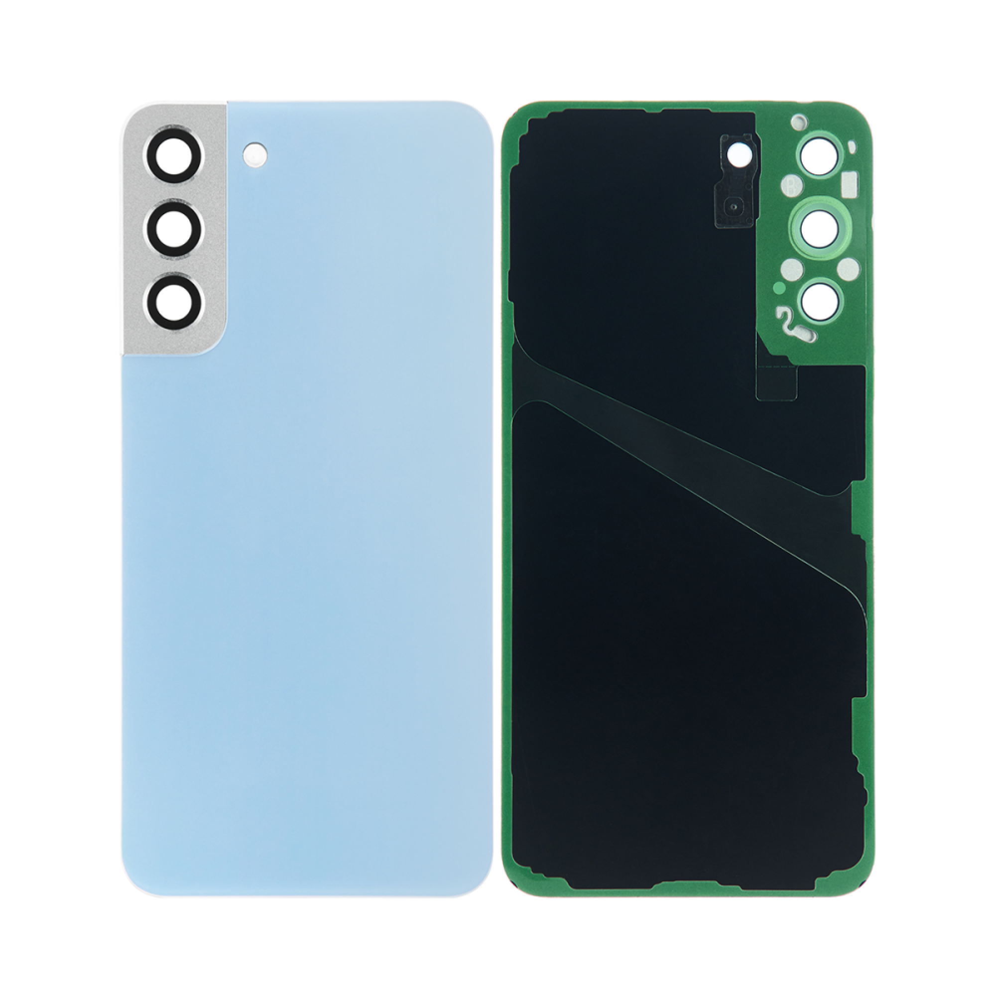 Vitre arrière Samsung Galaxy S22 Plus S906 Bleu Ciel avec lentille – OEM