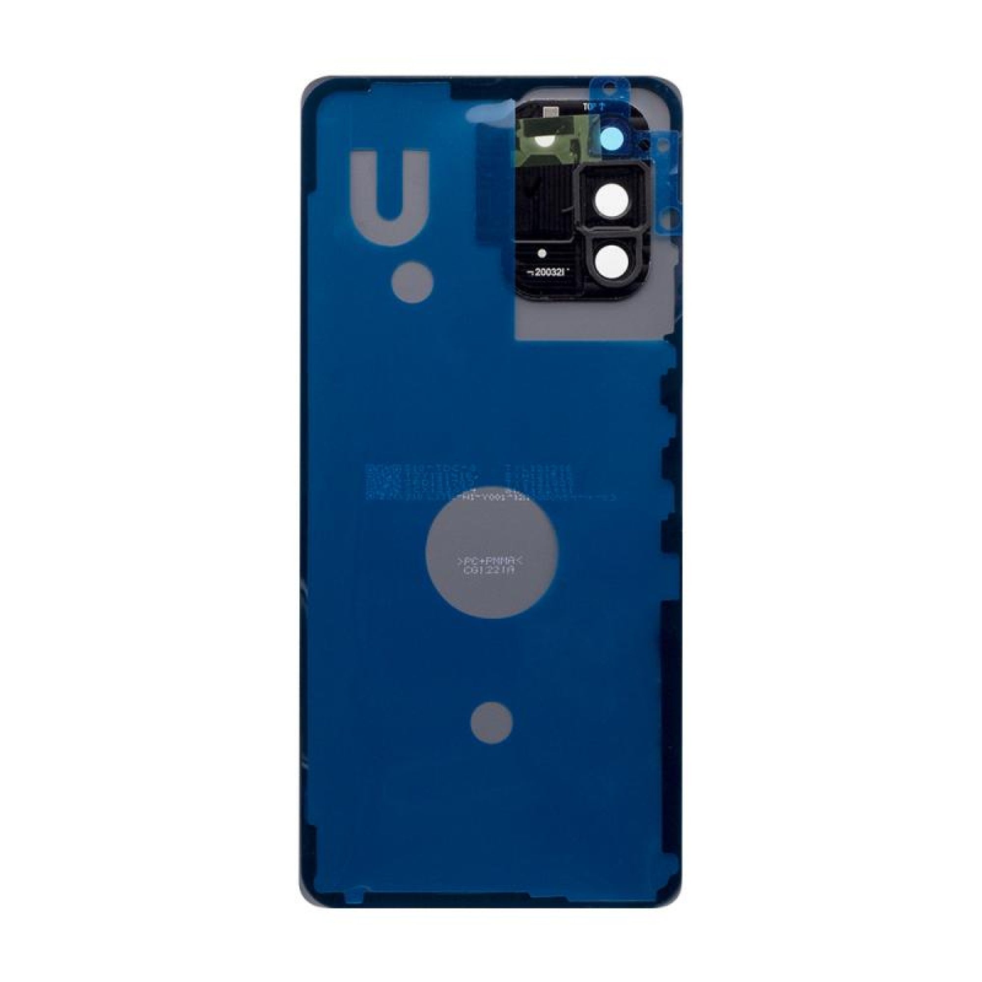 Vitre arrière Samsung Galaxy S10 Lite G770 Blanc avec lentille - OEM