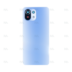 Vitre arrière Xiaomi Mi 11 Lite (M2101K9AG) Bleu avec lentille - OEM