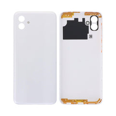 Vitre arrière Samsung Galaxy A04 A045F Blanche avec lentille - OEM
