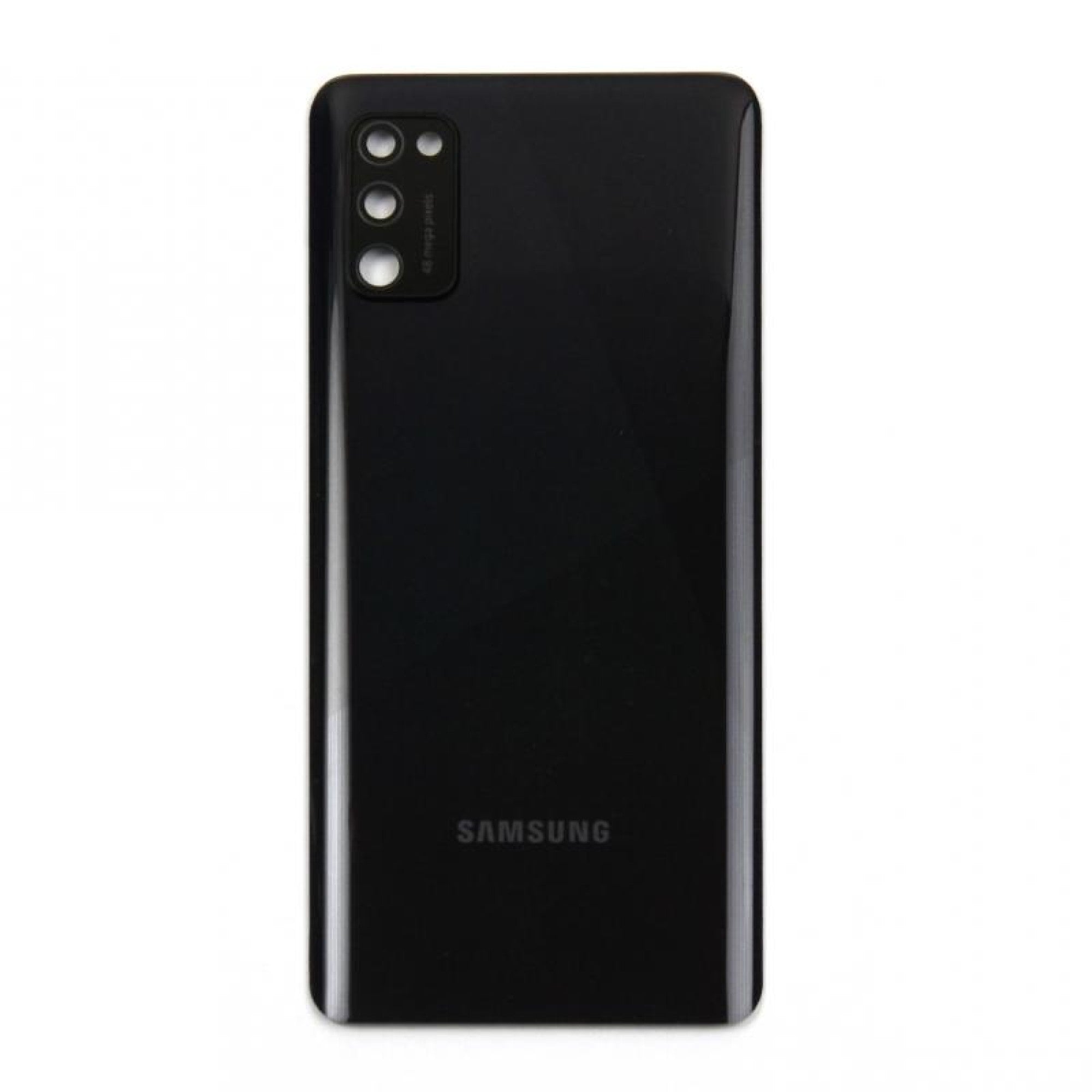 Vitre arrière Samsung Galaxy A41 A415F Prism Crush Noir avec lentille – OEM
