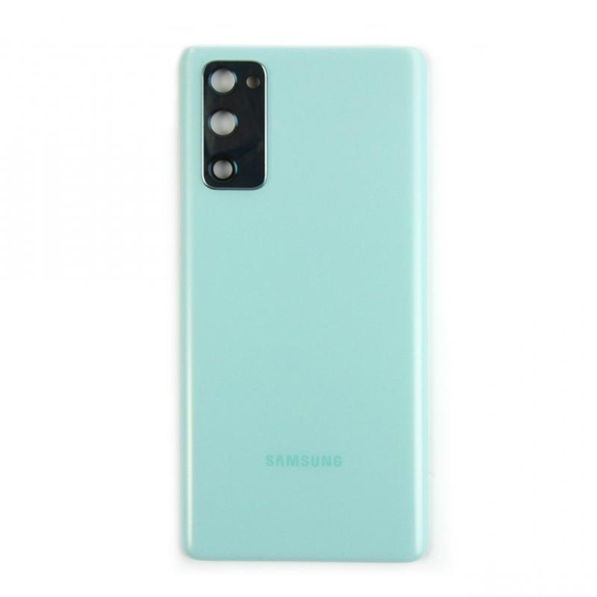 Vitre arrière originale Samsung Galaxy S20 FE 5G G781 Menthe Nuage Avec lentille