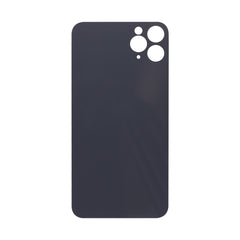 Vitre arrière iPhone 11 Pro Max Noire (Cadre caméra agrandi) - OEM