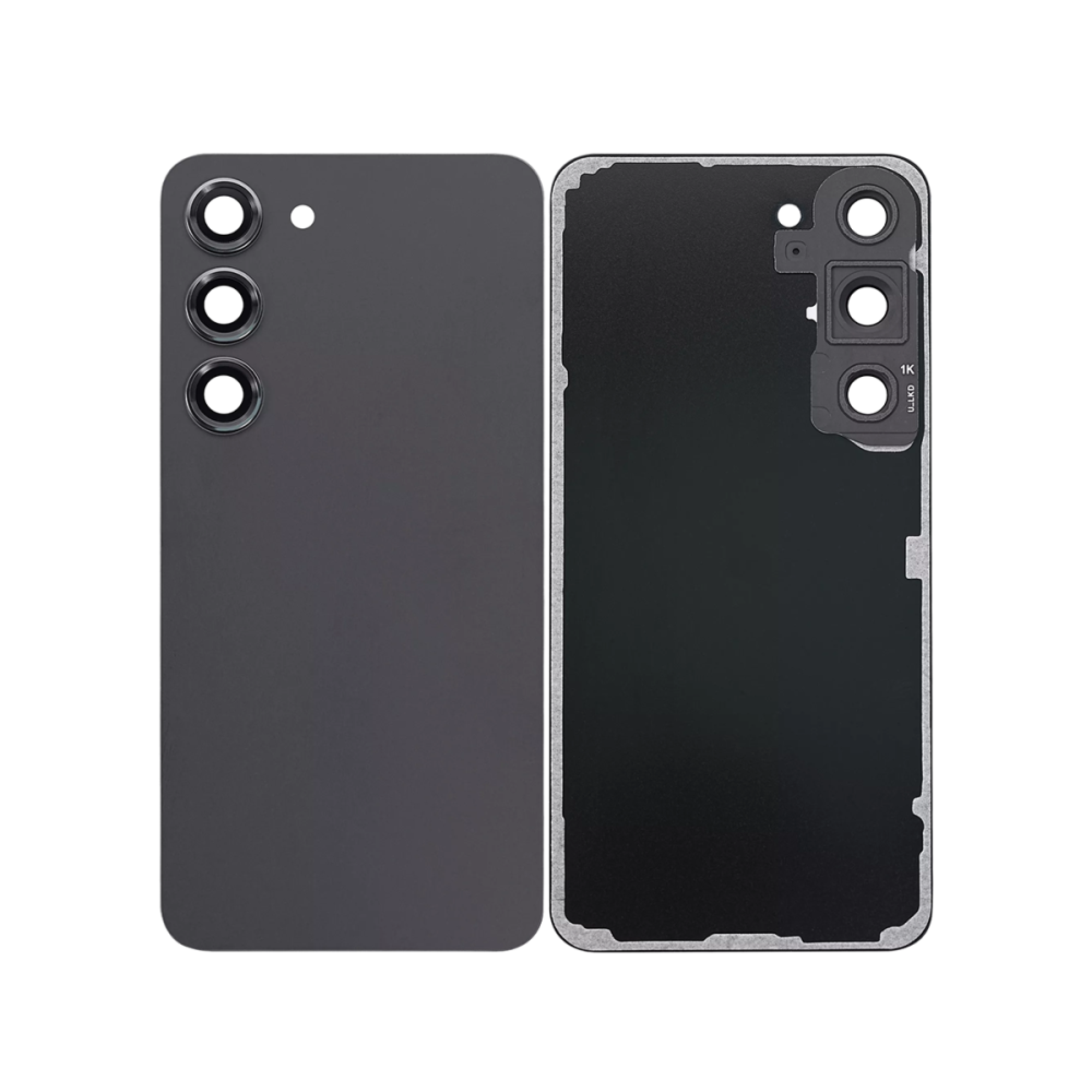 Vitre arrière Samsung Galaxy S23 S911 Noir Fantôme avec lentille – OEM