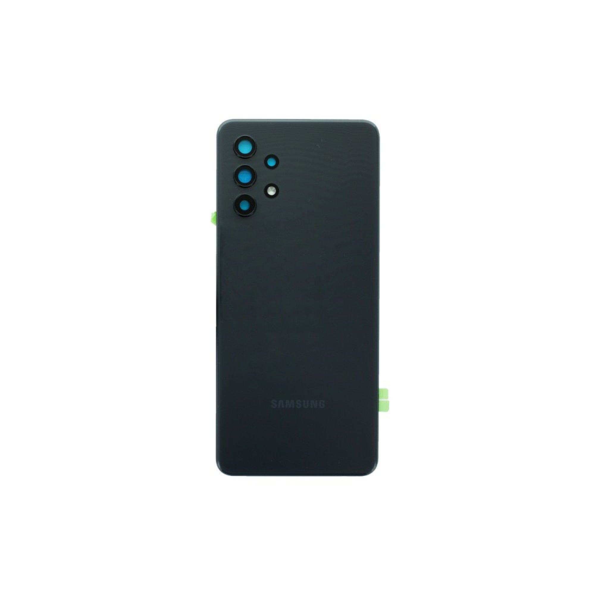 Vitre arrière Samsung Galaxy A32 A325F Noir avec lentille – OEM