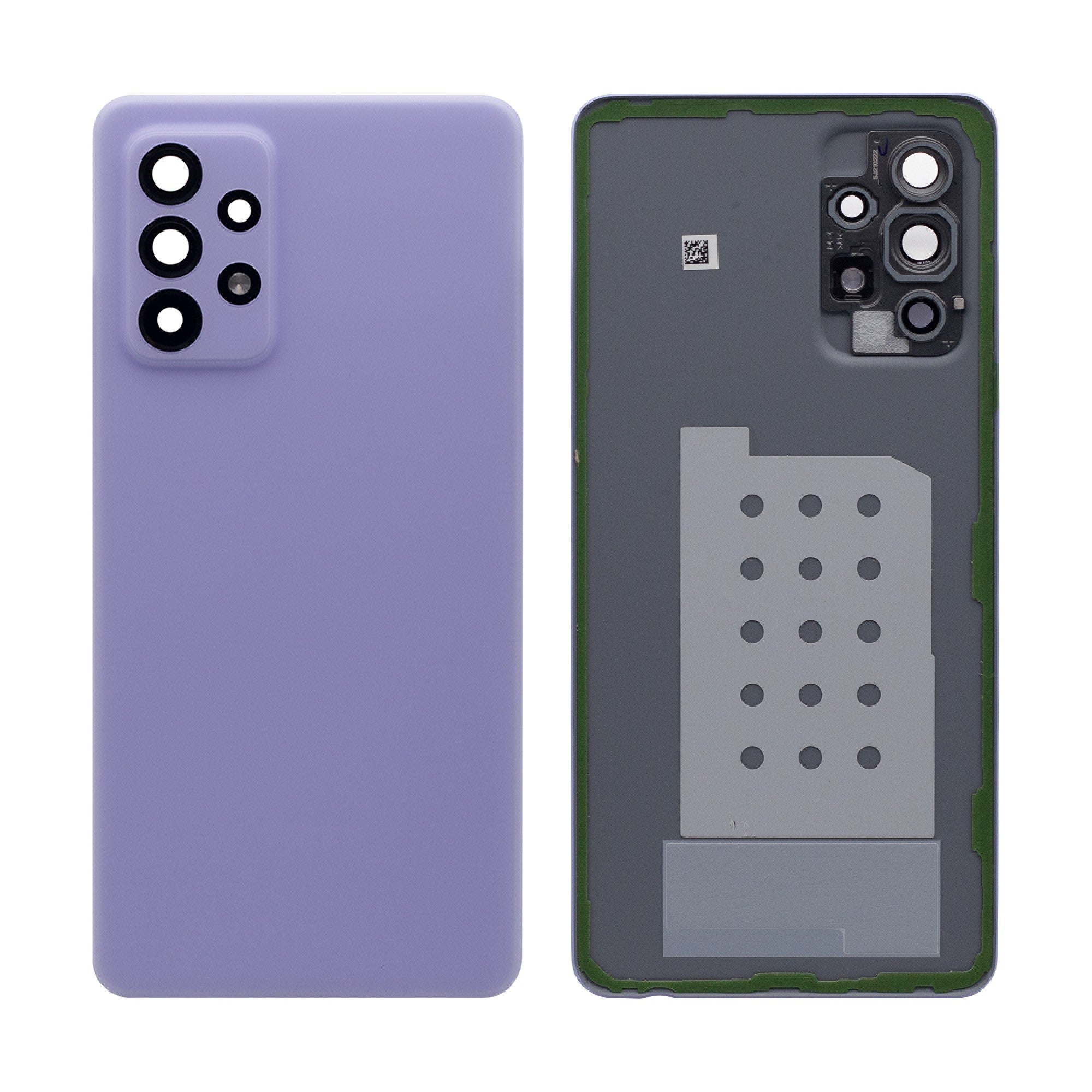 Samsung Galaxy A52 A525, A526, A52s A528 Vitre arrière Violet avec lentille - OEM