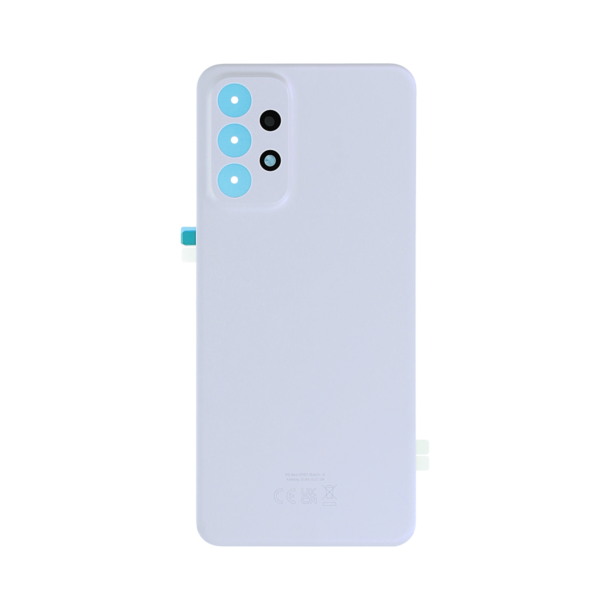 Vitre arrière Samsung Galaxy A23 5G A236B Blanche avec lentille – OEM