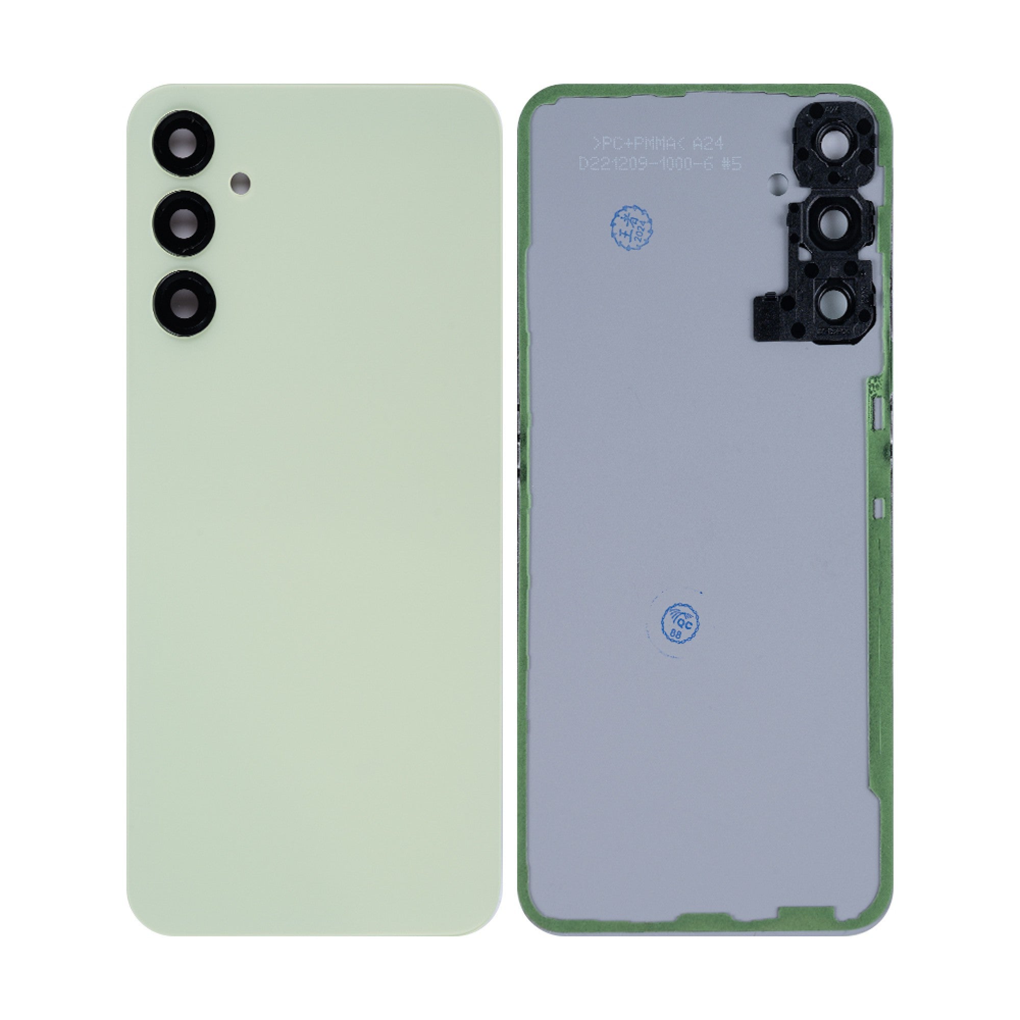 Vitre arrière Samsung Galaxy A24 4G A245F Vert Citron avec lentille – OEM