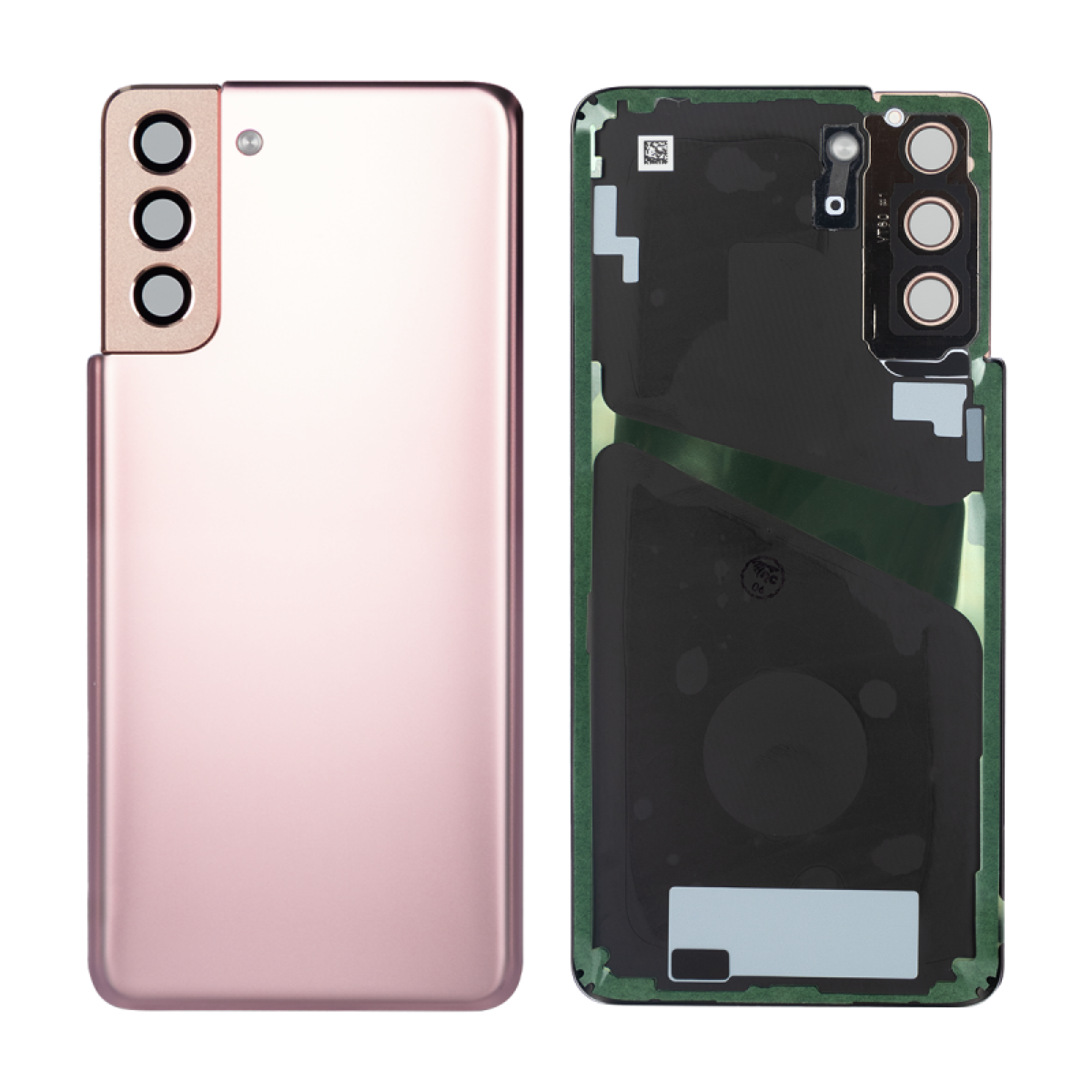 Vitre arrière originale Samsung Galaxy S21 Plus G996 Or Rose Avec lentille