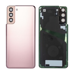 Vitre arrière originale Samsung Galaxy S21 Plus G996 Or Rose Avec lentille