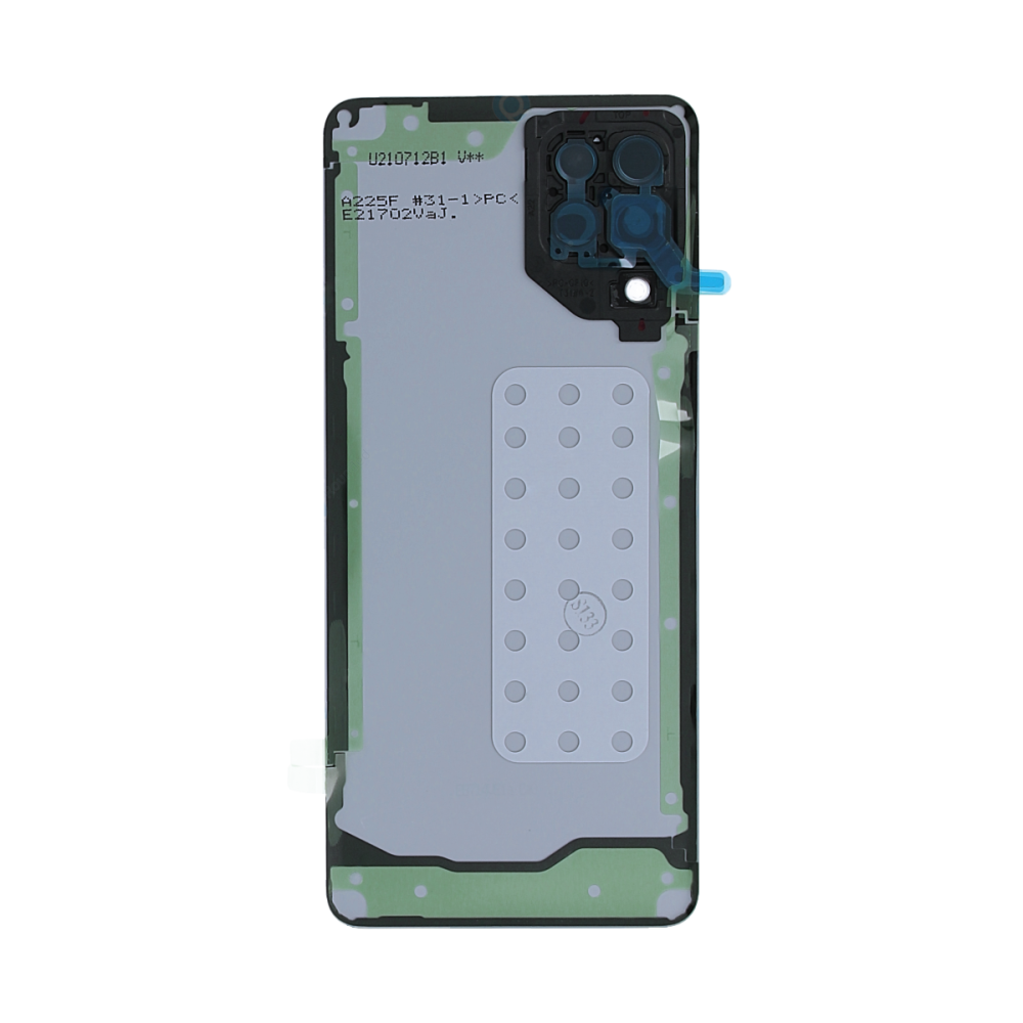 Vitre arrière Samsung Galaxy A22 A225 Blanche avec lentille – OEM