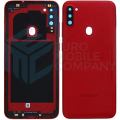 Vitre arrière Samsung Galaxy A11 A115F Rouge avec lentille – OEM