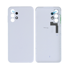 Vitre arrière Samsung Galaxy A13 A135F Blanche avec lentille – OEM