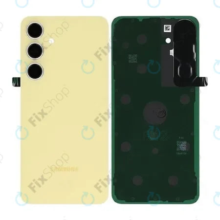 Vitre arrière originale Samsung Galaxy S24 FE S721 Jaune avec lentille