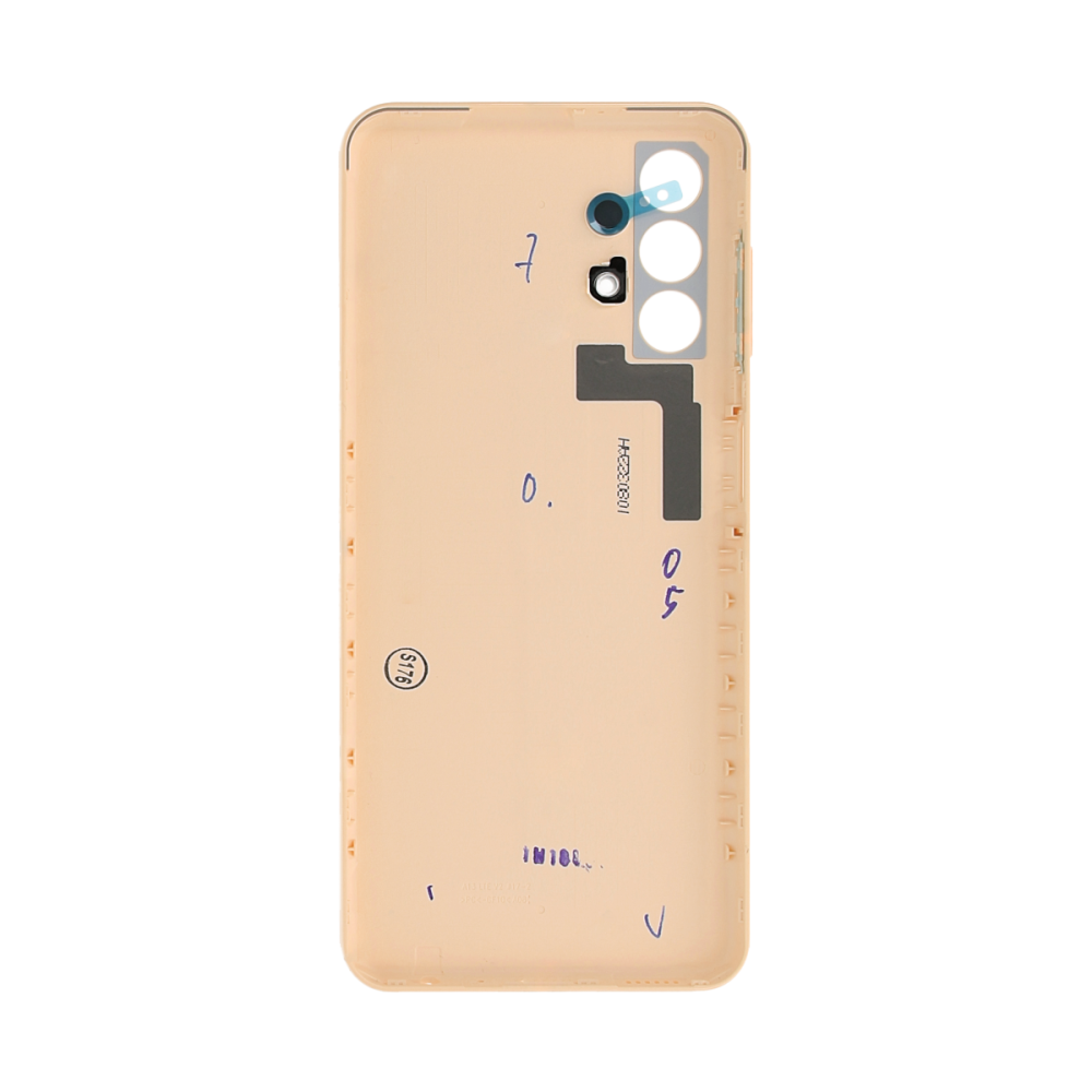 Vitre arrière Samsung Galaxy A13 A135F Orange avec lentille – OEM