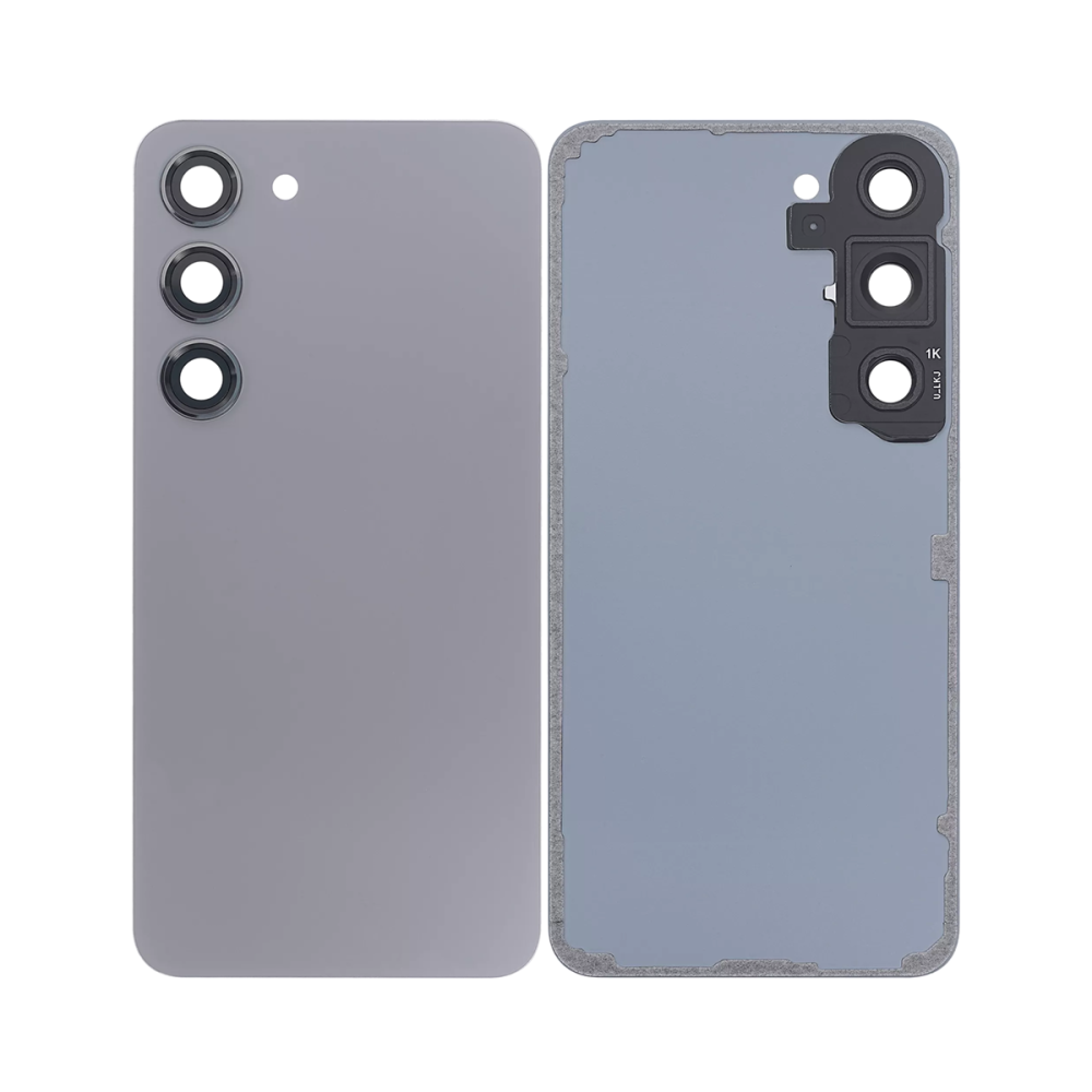 Vitre arrière Samsung Galaxy S23 S911 Graphite avec lentille - OEM