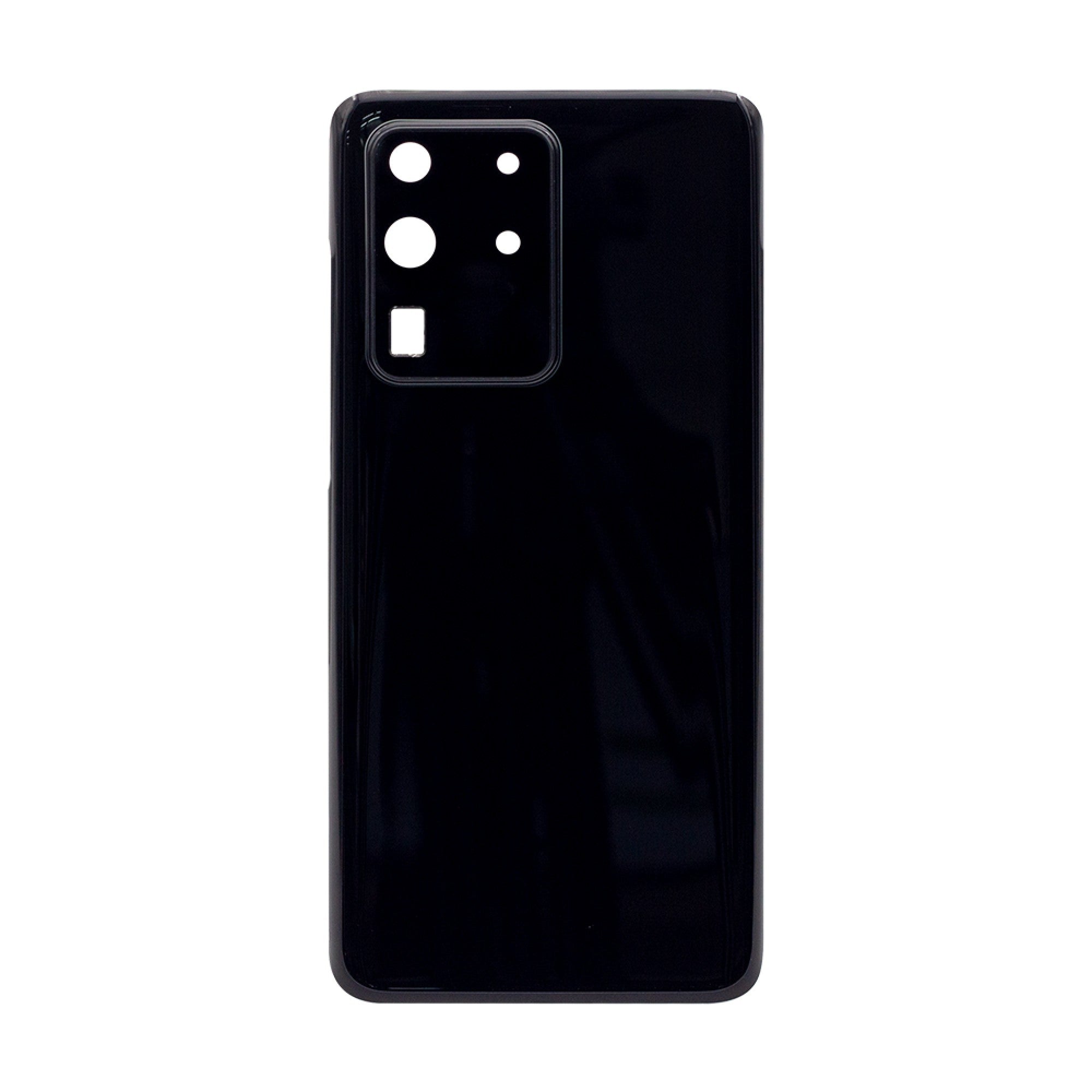 Vitre arrière Samsung Galaxy S20 Ultra G988 Noir Cosmique Avec lentille - OEM