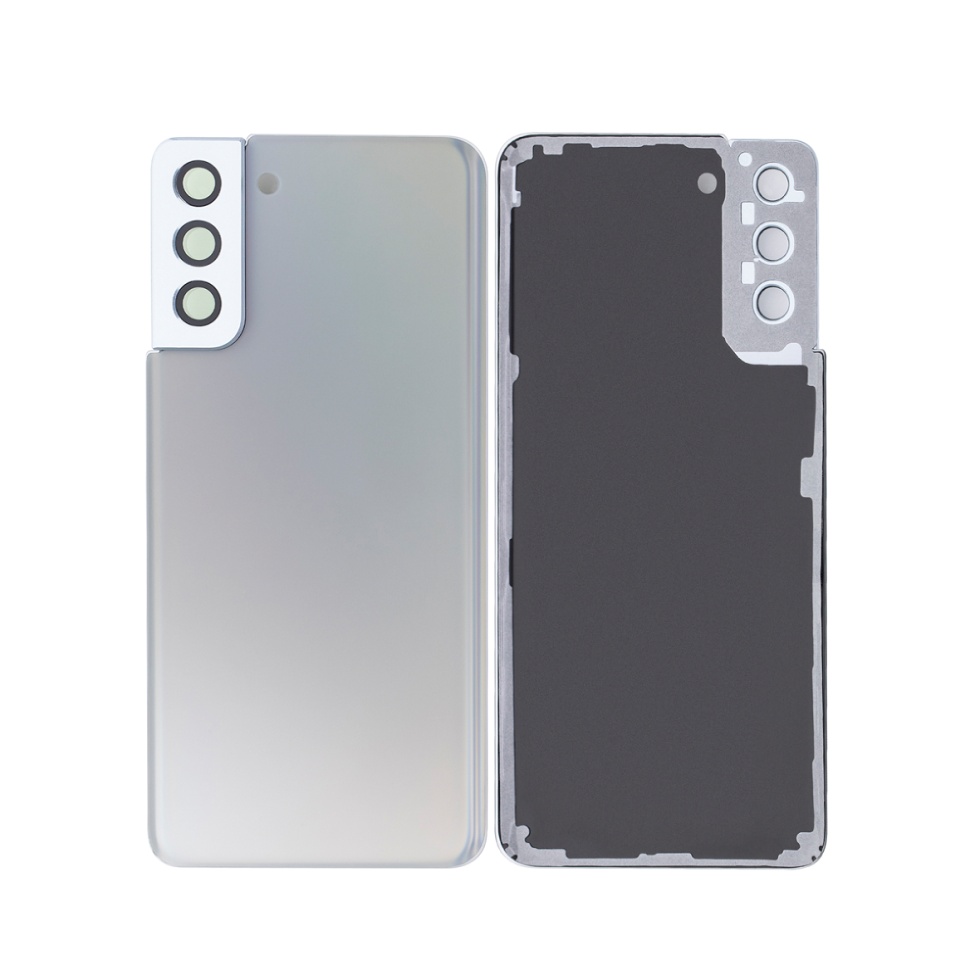 Vitre arrière Samsung Galaxy S21 Plus 5G G996 Argent Avec lentille - OEM